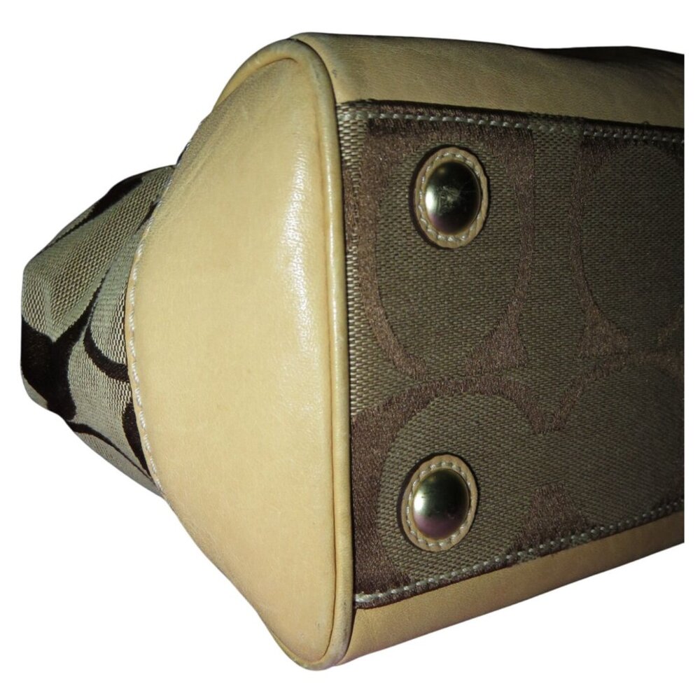 COACH 2007 Hamptons Madeline canvas & leather Signature C Monogram Satchel bag - Picture 8 of 13